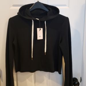 Juicy crop hoodie trendy top